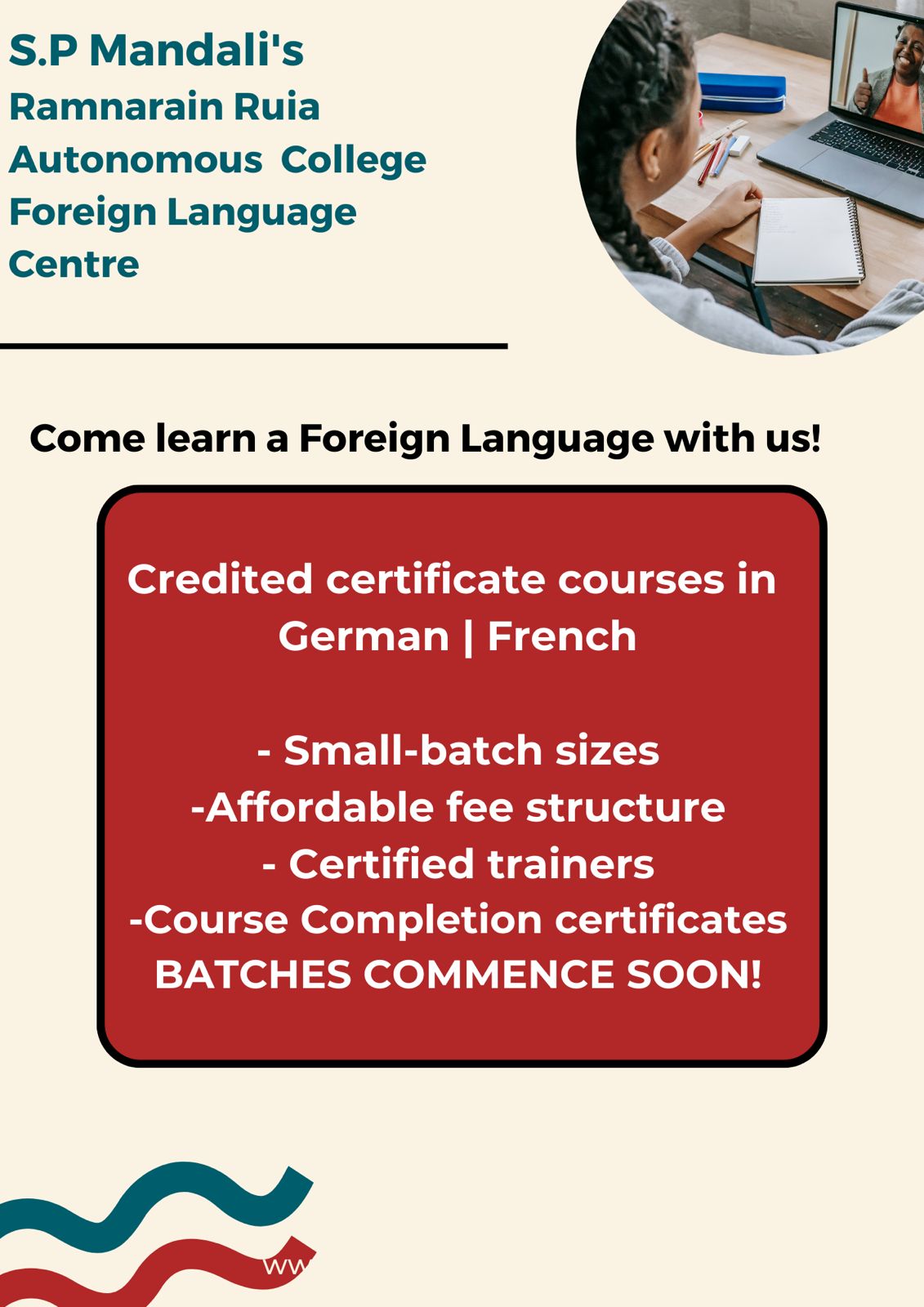 Certificate Course ins French and German